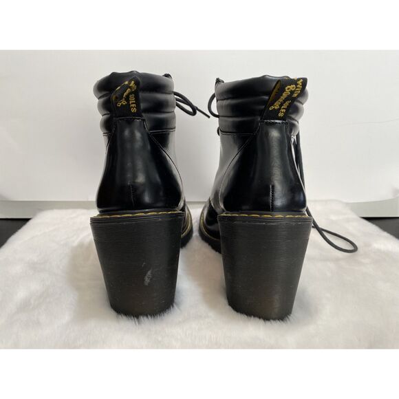 Doc Marten’s Black Smooth Leather High Healed Persephone Size 9 Pre-Owned EUC - Picture 4 of 9